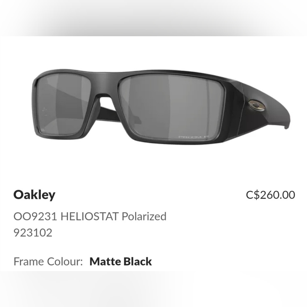 Oakley™ Heliostat OO9231 923102 61 - Matte Black